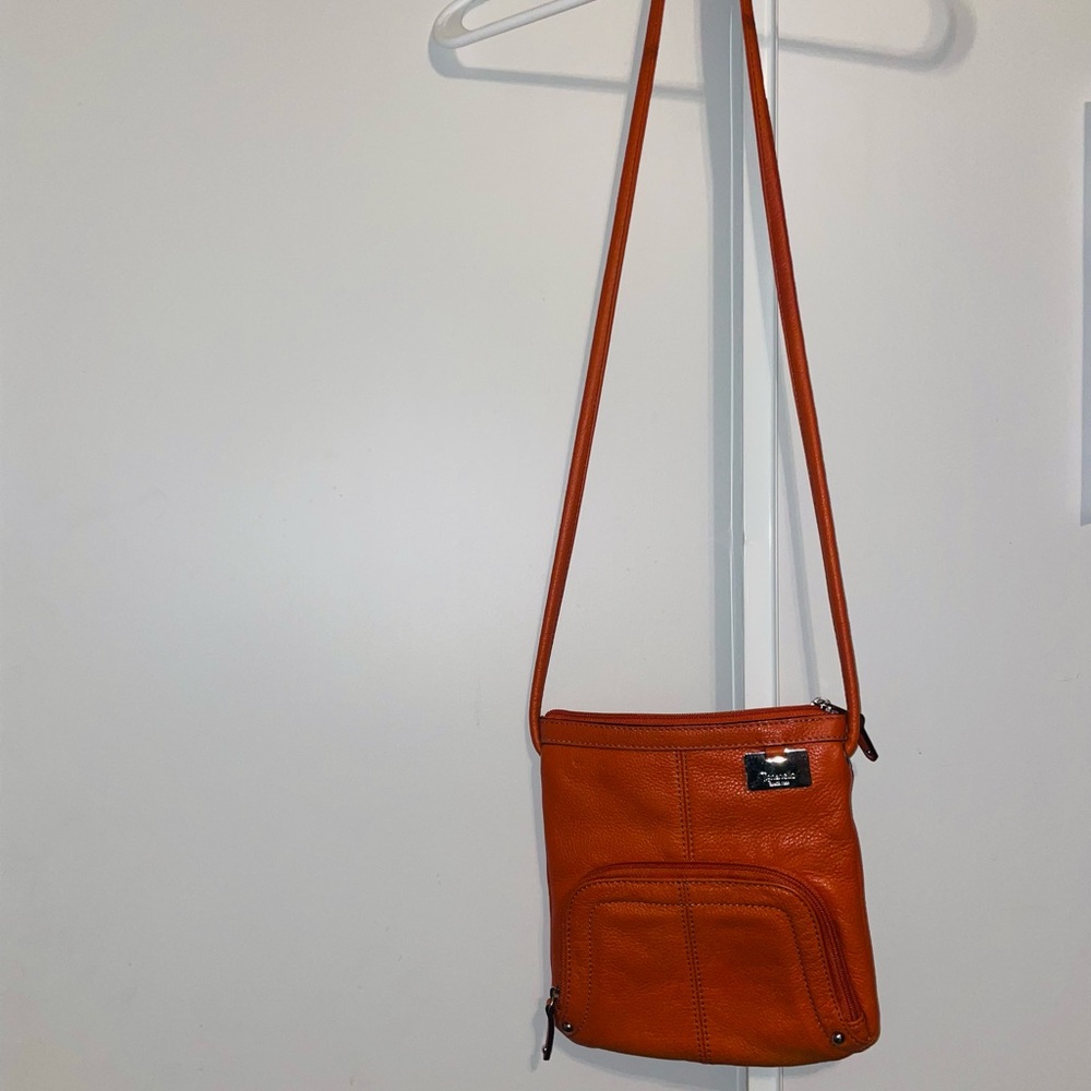 Tignanello Vibrant Orange Crossbody Bag